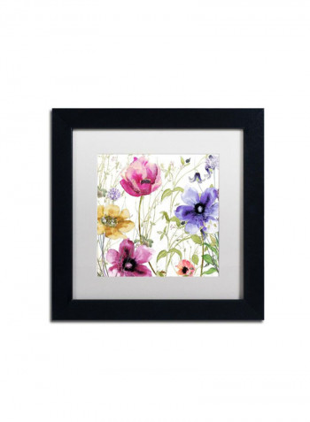 Summer Diary I Framed Wall Art Multicolour 11 x 11inch