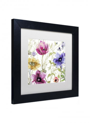 Summer Diary I Framed Wall Art Multicolour 11 x 11inch