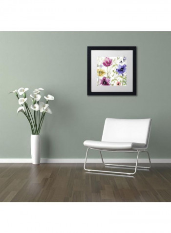 Summer Diary I Framed Wall Art Multicolour 11 x 11inch