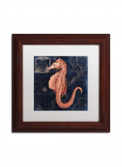 Maritime Blues I Wooden Frame Wall Art Multicolour 11 x 11inch