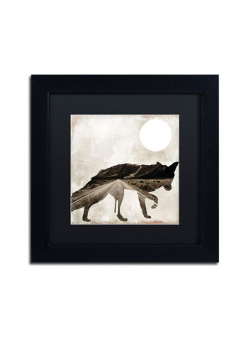 Going Wild II Framed Wall Art Multicolour 11 x 11inch