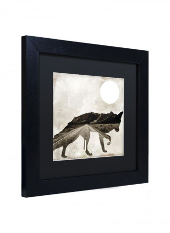 Going Wild II Framed Wall Art Multicolour 11 x 11inch