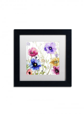Summer Diary Ii Framed Wall Art Multicolour 11 x 11inch