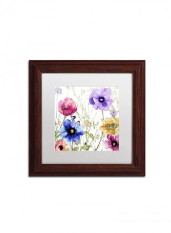 Summer Diary Ii Framed Wall Art Multicolour 11 x 11inch