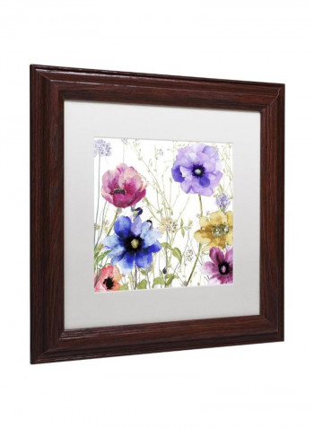 Summer Diary Ii Framed Wall Art Multicolour 11 x 11inch