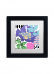 French Poodle II Framed Wall Art Multicolour 11 x 11inch