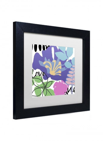French Poodle II Framed Wall Art Multicolour 11 x 11inch