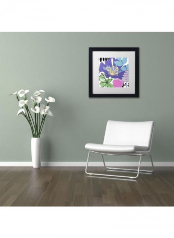 French Poodle II Framed Wall Art Multicolour 11 x 11inch