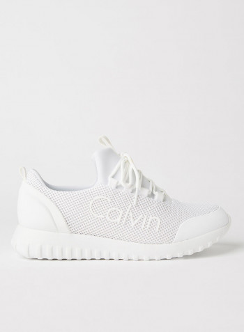 Lace-Up Runner Sneakers Bright White