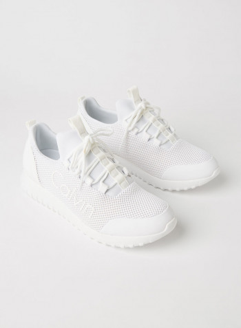 Lace-Up Runner Sneakers Bright White