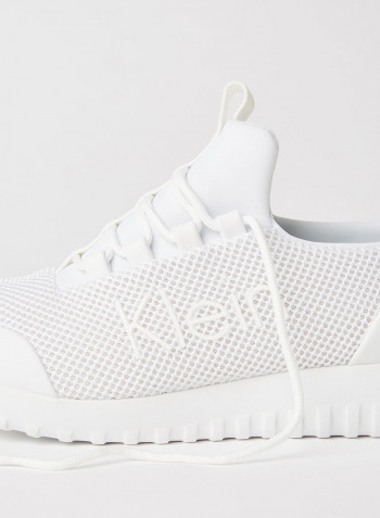 Lace-Up Runner Sneakers Bright White