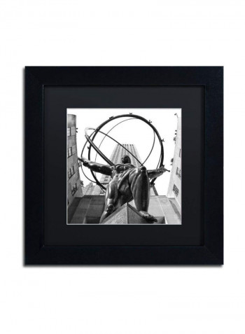 Atlas Rockefeller Center Acrylic Art Black/White 11 x 11inch