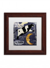 Childhood I Wooden Framed Wall Art Multicolour 11 x 11inch