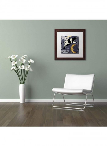 Childhood I Wooden Framed Wall Art Multicolour 11 x 11inch