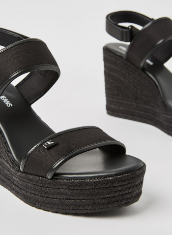 Essential Wedge Sandals Black