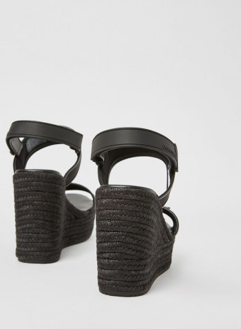 Essential Wedge Sandals Black