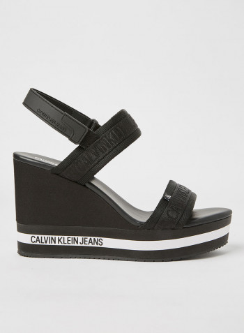 Essential Wedge Sandals Black