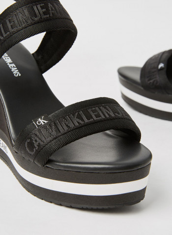 Essential Wedge Sandals Black