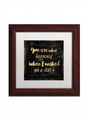 Moon And Back Iv Wooden Frame Wall Art Multicolour 11 x 11inch