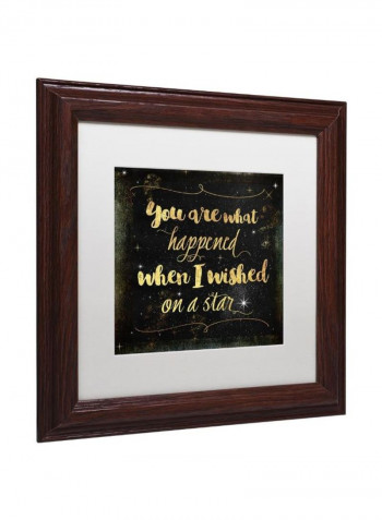 Moon And Back Iv Wooden Frame Wall Art Multicolour 11 x 11inch