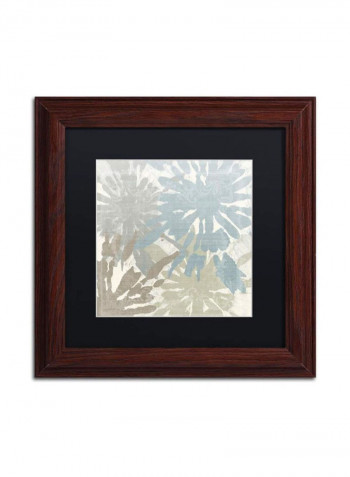 Beach Curry Ii Wooden Frame Wall Art Multicolour 11 x 11inch