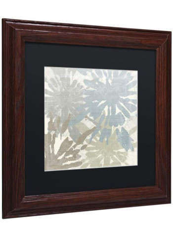 Beach Curry Ii Wooden Frame Wall Art Multicolour 11 x 11inch