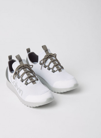 Contrast Logo Sneakers Bright White