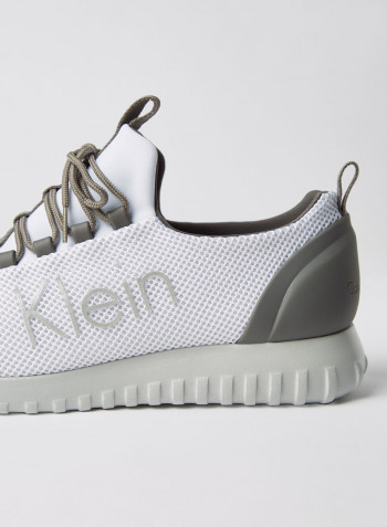 Contrast Logo Sneakers Bright White