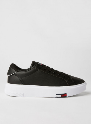 Cupsole Flatform Sneakers Black