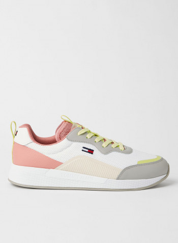 Knit Panel Sneakers Sterling Grey