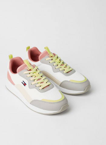 Knit Panel Sneakers Sterling Grey