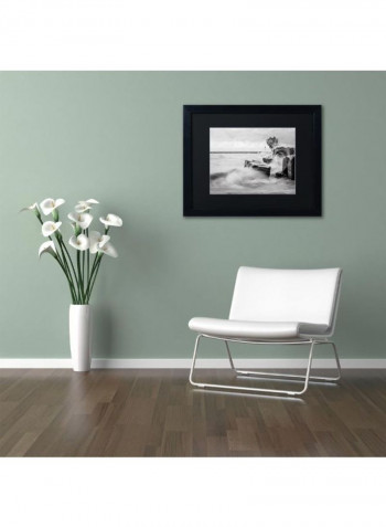 Lake Erie Framed Wall Art Black/White 11 x 14inch