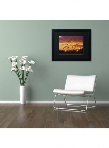 Weeds Acrylic Wall Art Multicolour 11 x 14inch