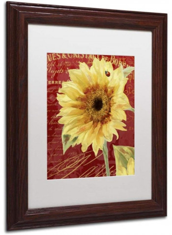 Ete Lady Bug Wooden Framed Wall Art Multicolour 11 x 14inch
