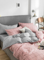 4-Pieces King Size Comfortable Printed Bedding Set Cotton Multicolour 180x220cm