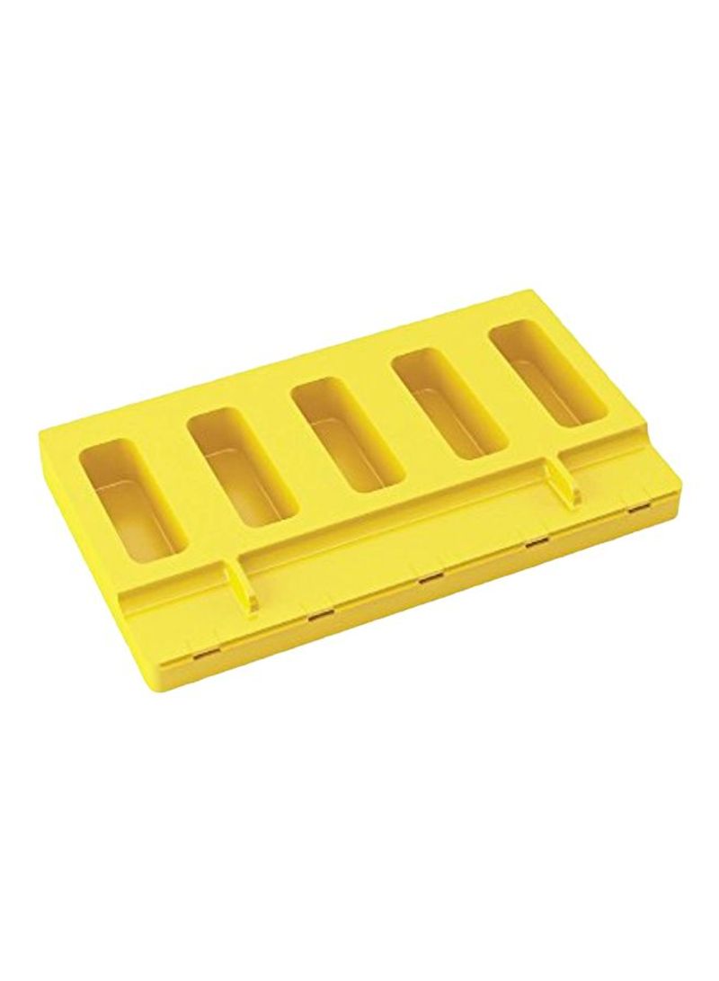 51-Piece Pavogel Hinged Mold With Stick Set Yellow 14.6x8.3x0.8inch