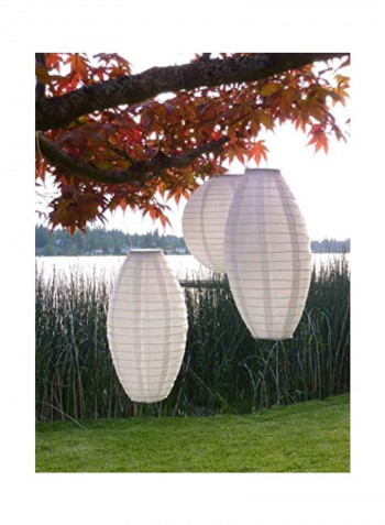 Original Soji Solar Lantern White 7.5x7.5x1inch