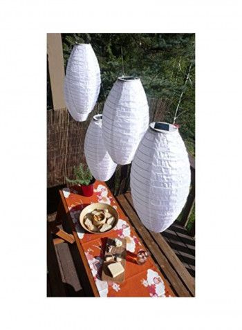Original Soji Solar Lantern White 7.5x7.5x1inch
