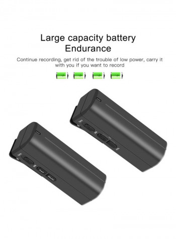 Portable Wireless Microphone LU-D8118 Black