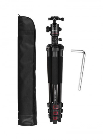 4 Section Extendable Aluminum Alloy Camera Video Tripod black