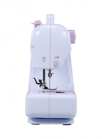 Portable Electric Sewing Machine With Foot Pedal H37650EU-su White/Purple