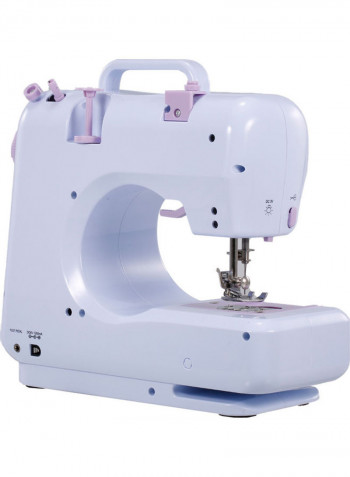 Portable Electric Sewing Machine With Foot Pedal H37650EU-su White/Purple