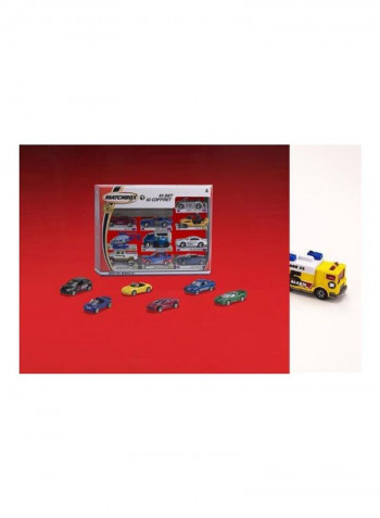 10-Piece 1/64 Scaled Model Vehicle Set 34307