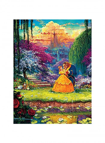 550-Piece Disney Fine Art Beauty And The Beast Garden Waltz Jigsaw Puzzle 2318-1