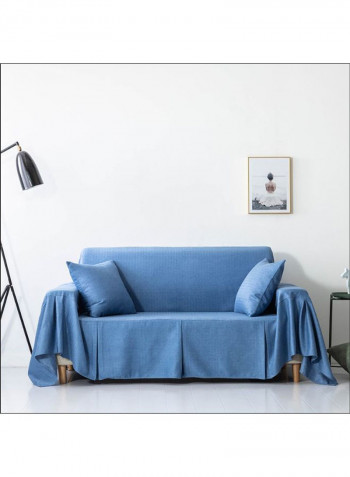 Modern Full-Covered Sofa Slipcover Blue