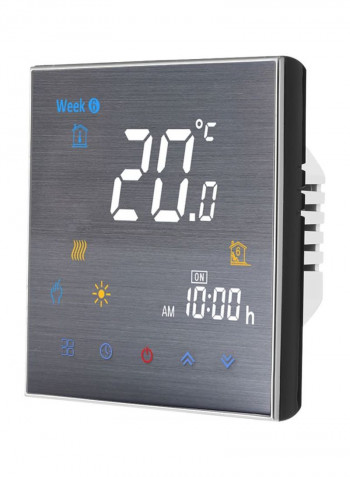 LCD Smart Thermostat Digital Temperature Controller Grey 11x9x6millimeter