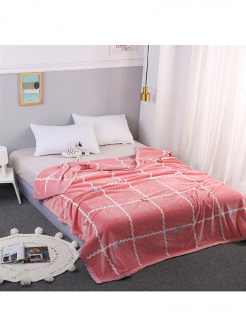 Multifunctional Plaid Pattern Casual Blanket Cotton Multicolour 200x230centimeter