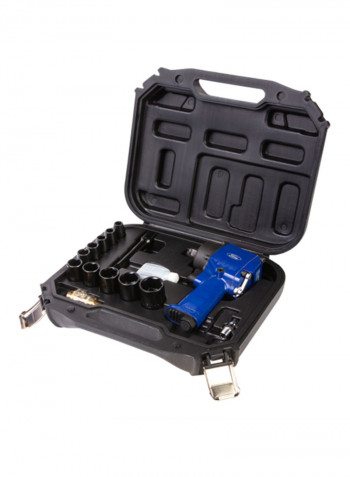 Air Impact Driver Wrench Kit Black