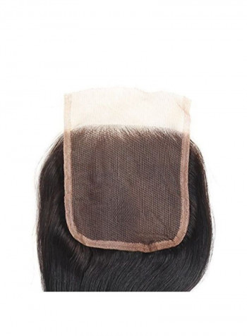 Straight Brazilian Virgin Human Hair Closure Multicolour 2X1.02X0.98inch