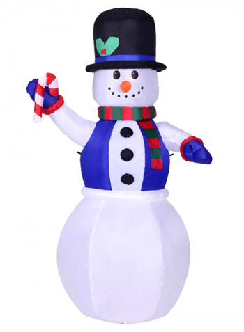 Decorative Inflatable Snowman Multicolour